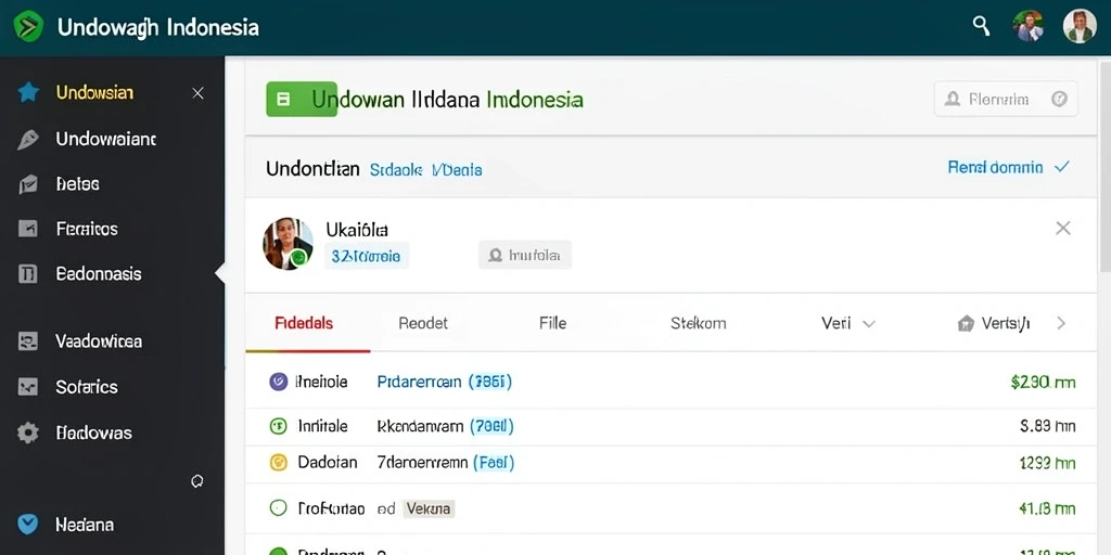 Tampilan antarmuka pengguna yang menarik dan modern.